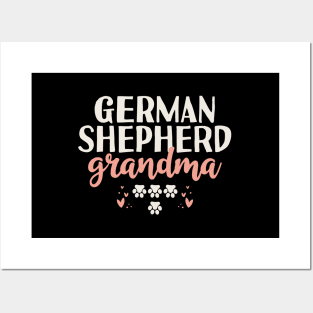 German Shepherd Grandma Gift Posters and Art